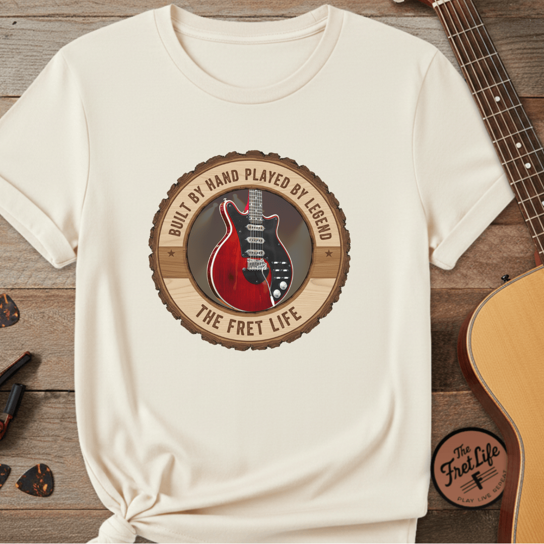 Printify T-Shirt Ivory / S Red Special T-Shirt | BM Guitar Legend Fan Tee