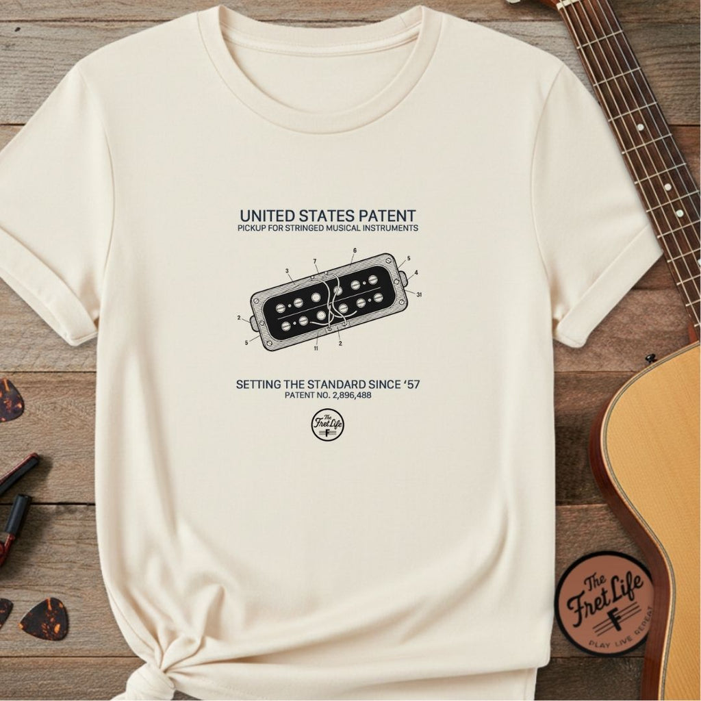 Printify T-Shirt Ivory / S The Golden Era: 1957 Pickup Patent T-Shirt
