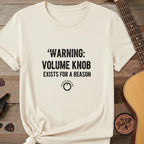 Printify T-Shirt Ivory / S "Volume Knob Warning" Premium Tee