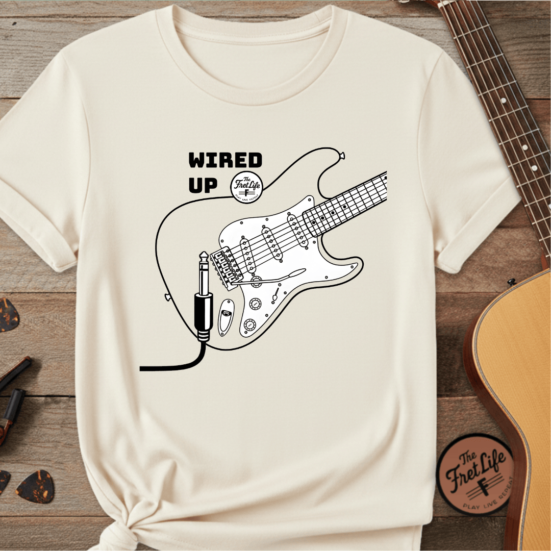 Printify T-Shirt Ivory / S Wired Up T-Shirt