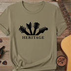 Printify T-Shirt Khaki / S Fret Life Heritage: Vintage Headstock Aesthetic T-Shirt
