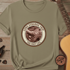Printify T-Shirt Khaki / S Long Strange Trip T-Shirt | Jerry Garcia Grateful Dead Guitar Tee