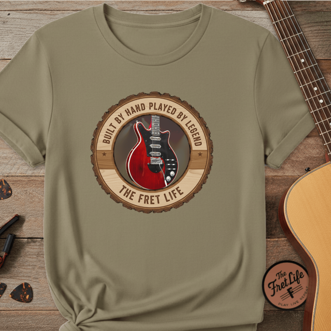 Printify T-Shirt Khaki / S Red Special T-Shirt | BM Guitar Legend Fan Tee