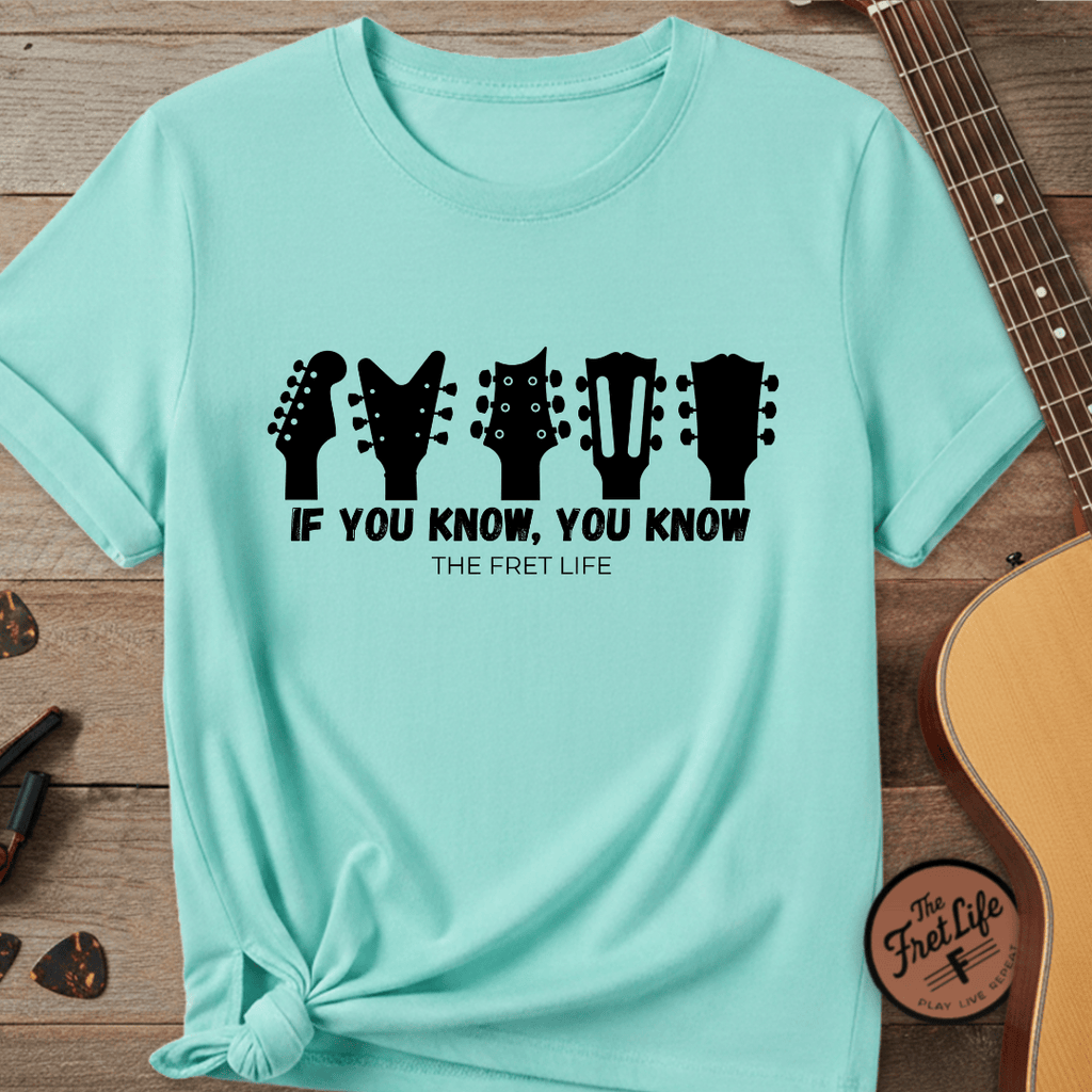 Printify T-Shirt Lagoon Blue / S If You Know, You Know – The Ultimate Headstock TributeTee