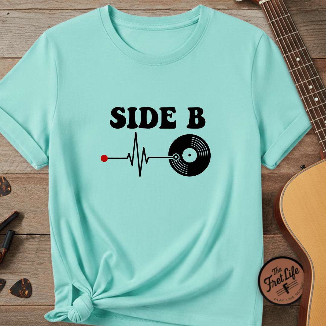 Printify T-Shirt Lagoon Blue / S Side B Deep Groove Graphic Tee