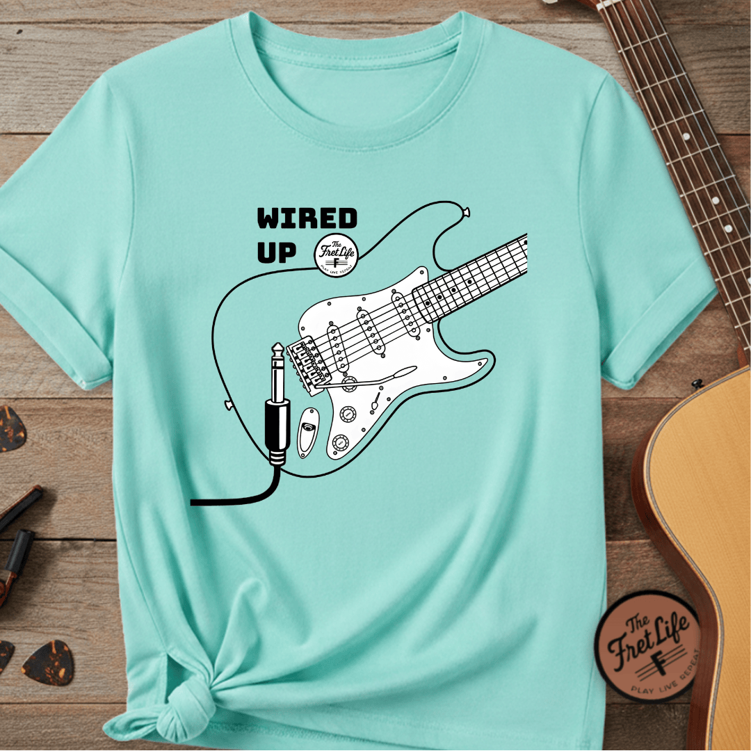 Printify T-Shirt Lagoon Blue / S Wired Up T-Shirt
