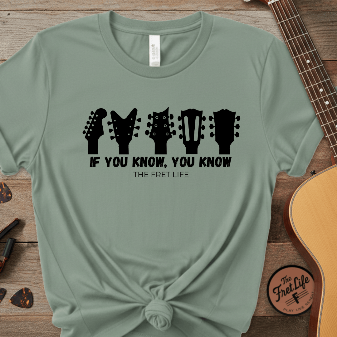 Printify T-Shirt Light Green / S If You Know, You Know – The Ultimate Headstock TributeTee