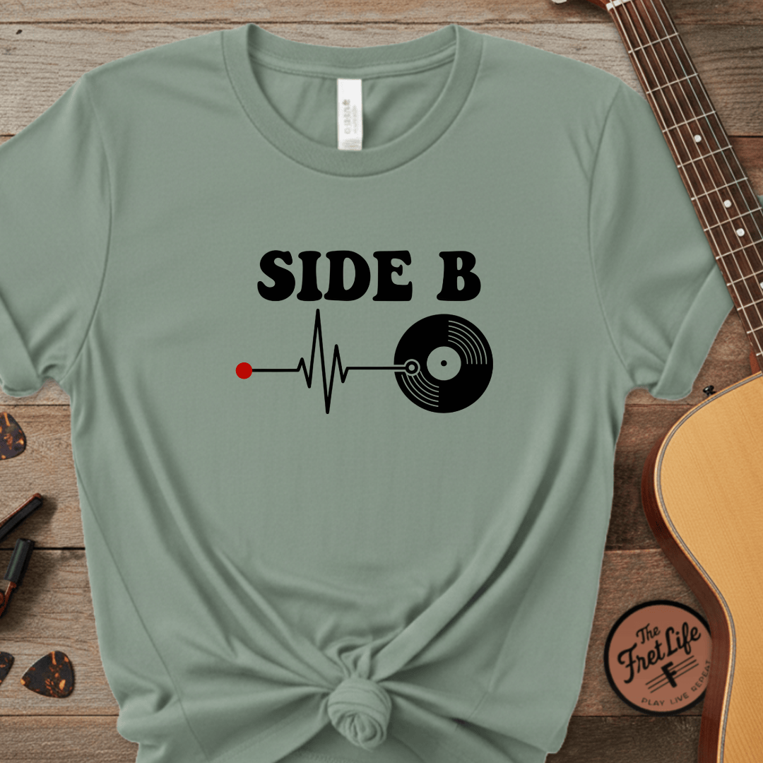 Printify T-Shirt Light Green / S Side B Deep Groove Graphic Tee