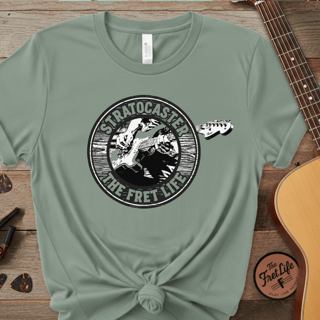 Printify T-Shirt Light Green / S The Stratocaster Tee: Wear your passion