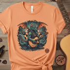 Printify T-Shirt Melon / S Dragon's Chord: Epic Guitar Tee