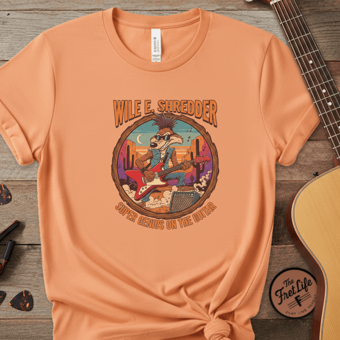 Printify T-Shirt Melon / S Wile E Shredder Desert Guitar - Graphic T-Shirt