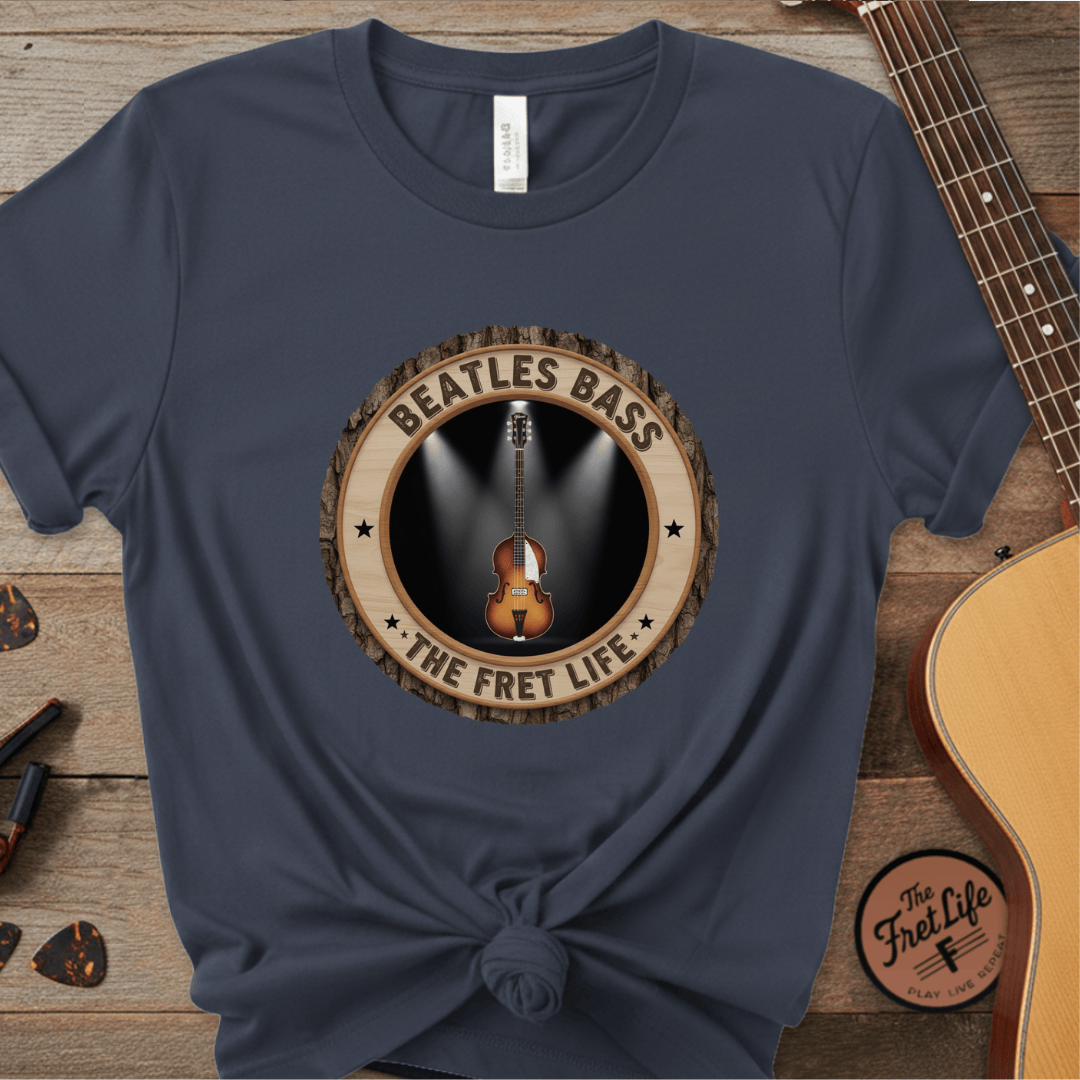 Printify T-Shirt Midnight / S Beatles Bass Tee | Hofner Violin Bass PM Fan Shirt