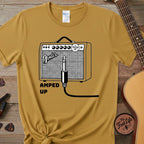 Printify T-Shirt Mustard / S Amped Up T-Shirt