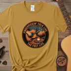 Printify T-Shirt Mustard / S Fingerpickin' Folk Life: The Acoustic Campfire Tee