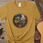 Printify T-Shirt Mustard / S Living The Blues - Fret Life Edition Tee