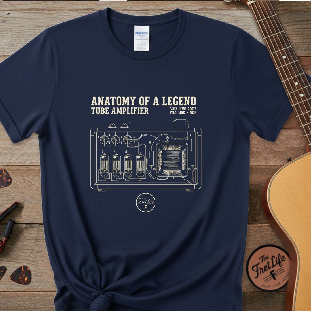 Printify T-Shirt Navy / S Anatomy of a Legend Tube Amp | Premium T-Shirt