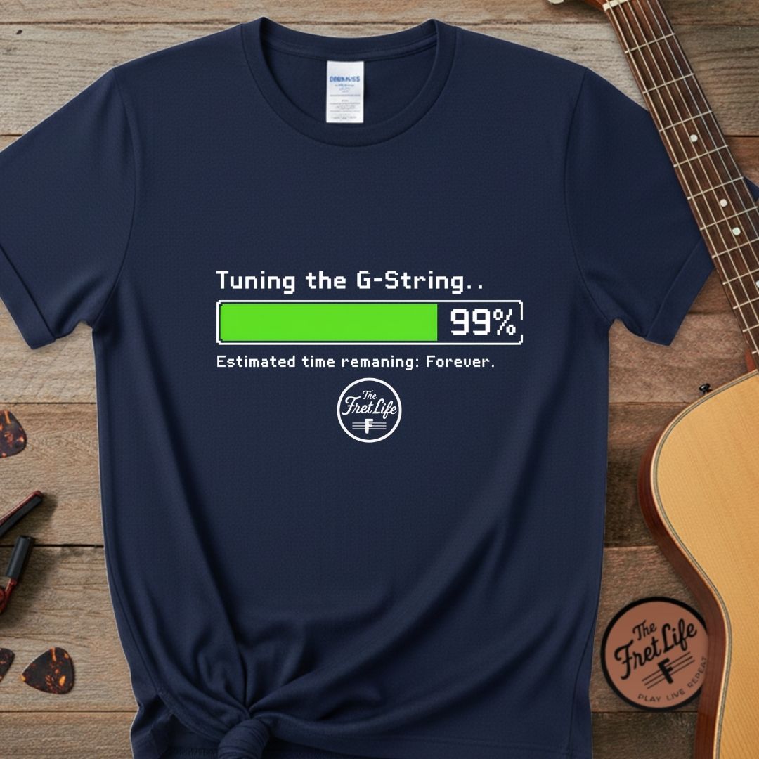 Printify T-Shirt Navy / S Infinite Tuning: The G-String Struggle T-Shirt