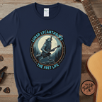 Printify T-Shirt Navy / S Lunar Lycanthrope: Full Moon Fret Life Tee