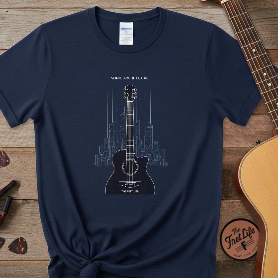 Printify T-Shirt Navy / S Sonic Architecture | Premium T-Shirt