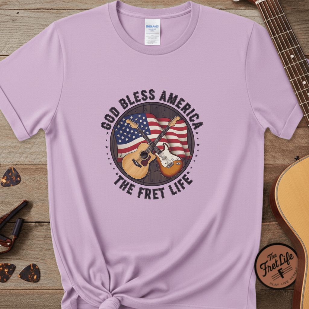 Printify T-Shirt Orchid / 3XL American Harmony - The Fret Life Edition Tee
