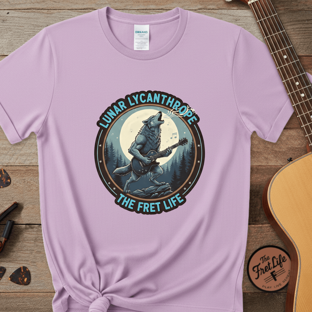 Printify T-Shirt Orchid / 3XL Lunar Lycanthrope: Full Moon Fret Life Tee