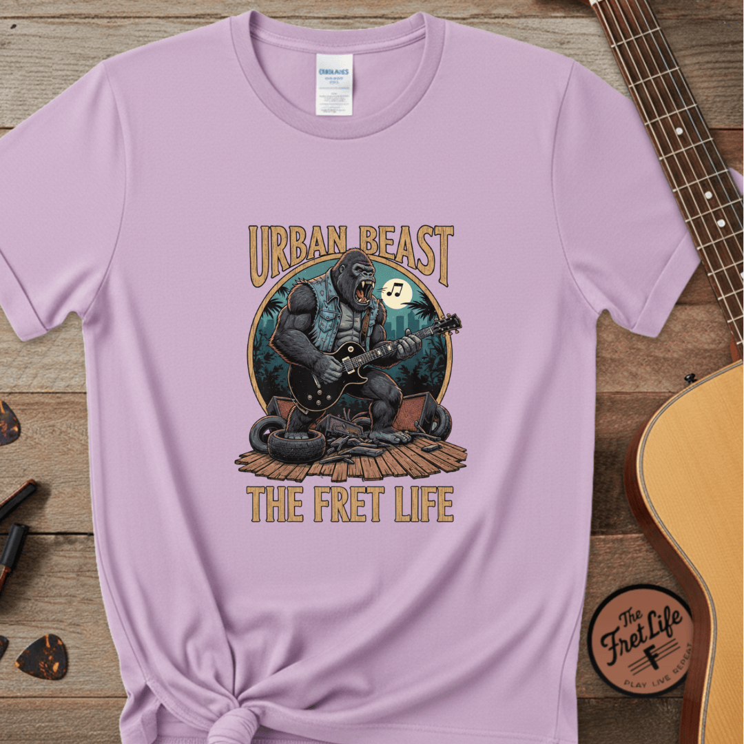 Printify T-Shirt Orchid / 3XL Urban Beast: The Fret Life Concrete Jungle Tee