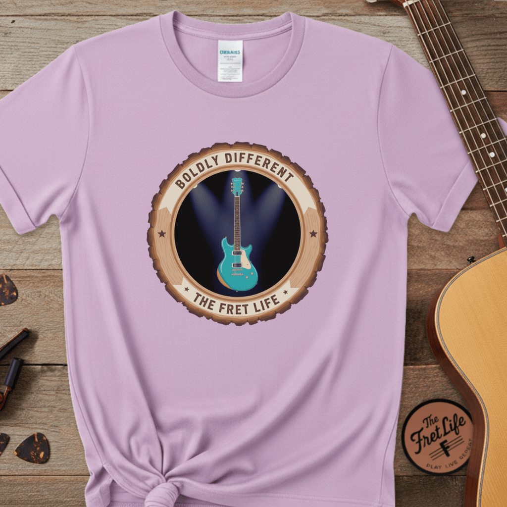 Printify T-Shirt Orchid / S Boldly Different Tee | Reverend Guitars Unique Electric Guitar Shirt