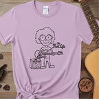 Printify T-Shirt Orchid / S "Electric Eyeball Rocker" Tee: Unplugged & Unhinged Guitarist Graphic