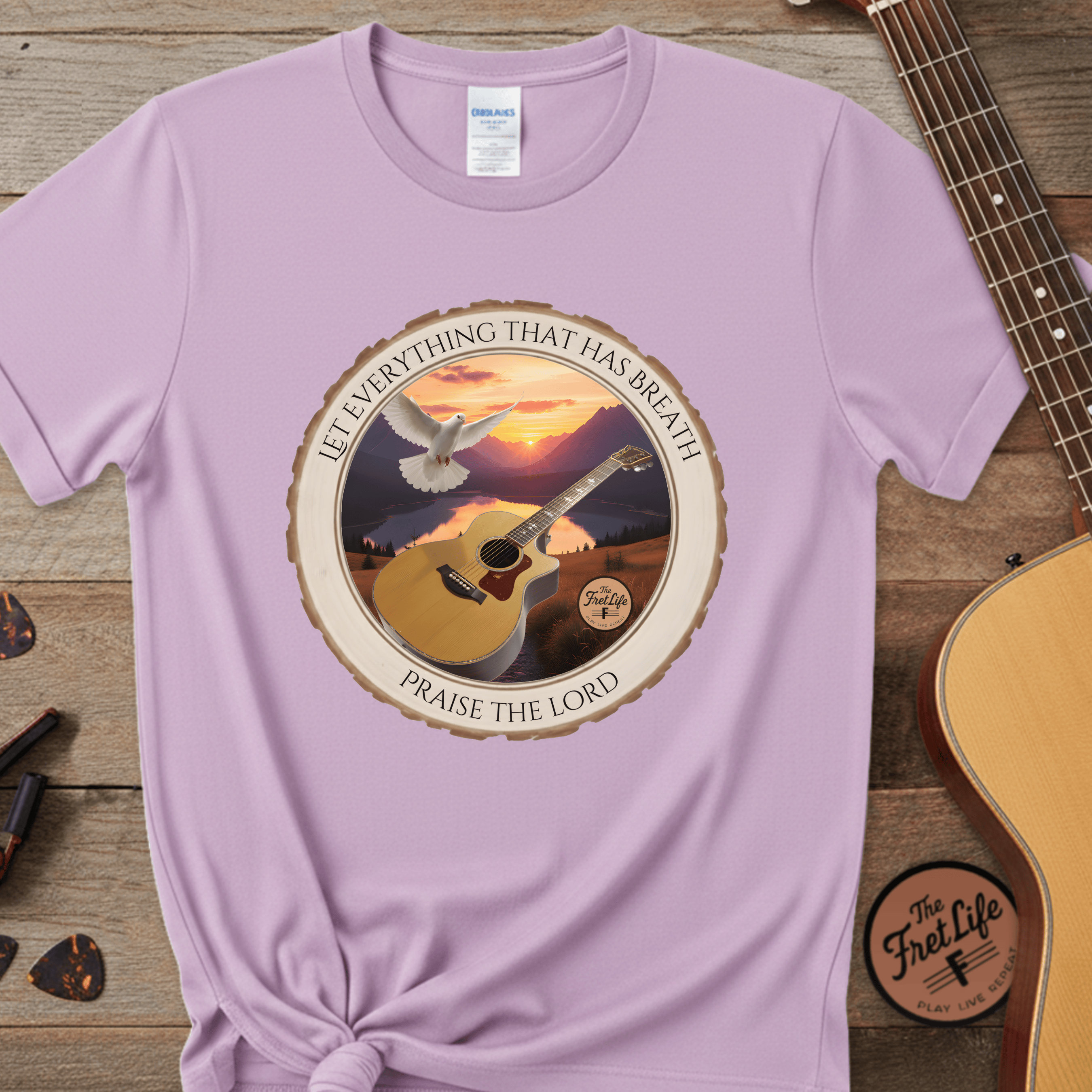 Printify T-Shirt Orchid / S Let Everything that has Breath Praise the Lord Tee