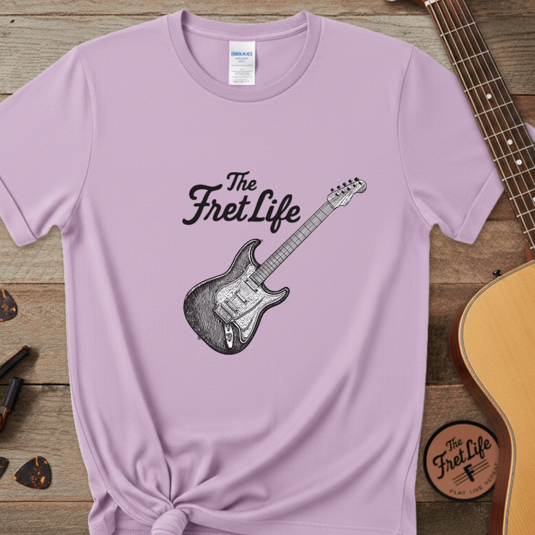 Printify T-Shirt Orchid / S Music Lover Fender Stratocaster T-Shirt