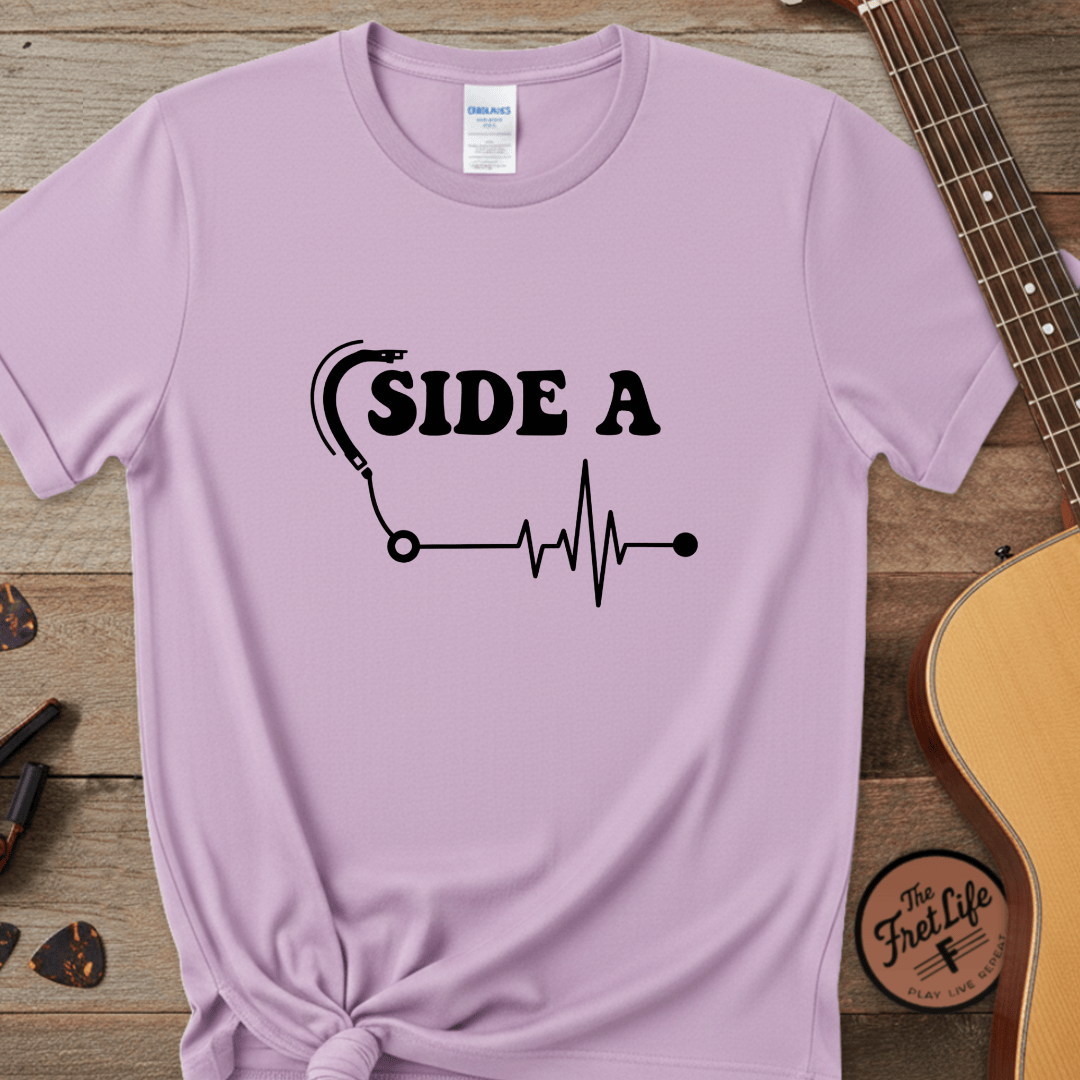 Printify T-Shirt Orchid / S Side A Vinyl Pulse Graphic Tee