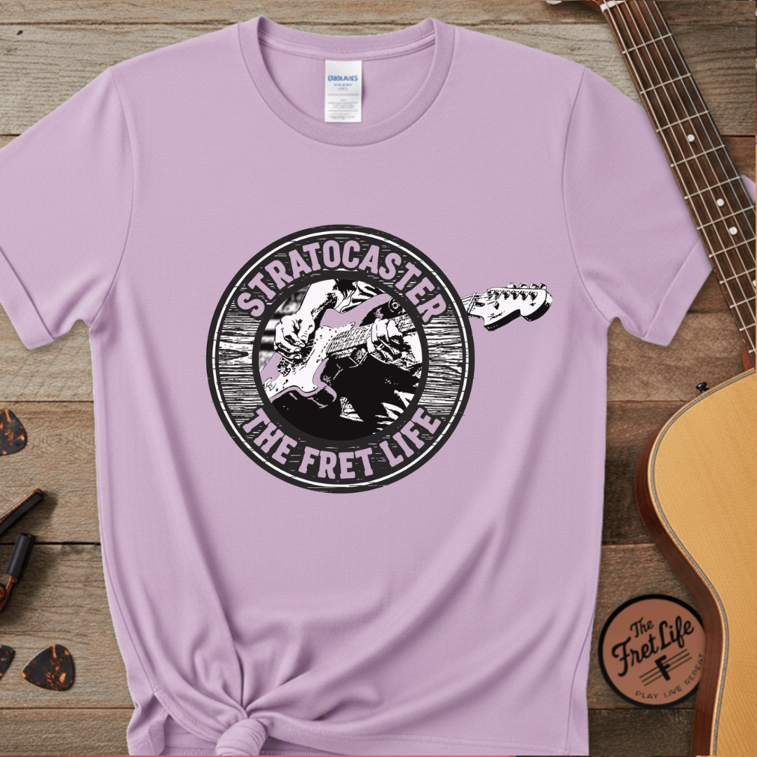 Printify T-Shirt Orchid / S The Stratocaster Tee: Wear your passion
