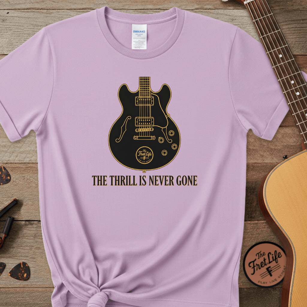 Printify T-Shirt Orchid / S The Thrill Is Never Gone – A Tribute to the King of the Blues Tee