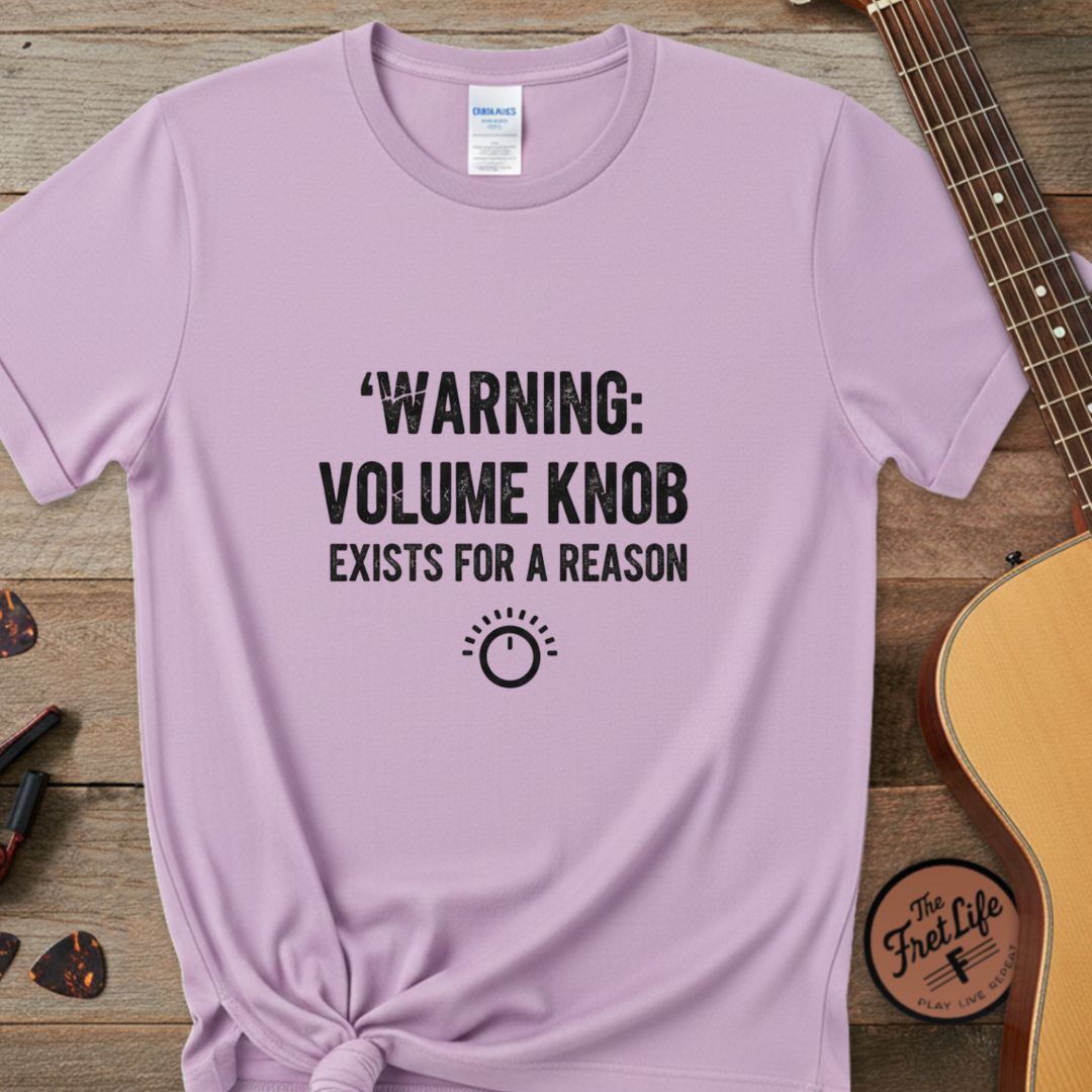 Printify T-Shirt Orchid / S "Volume Knob Warning" Premium Tee