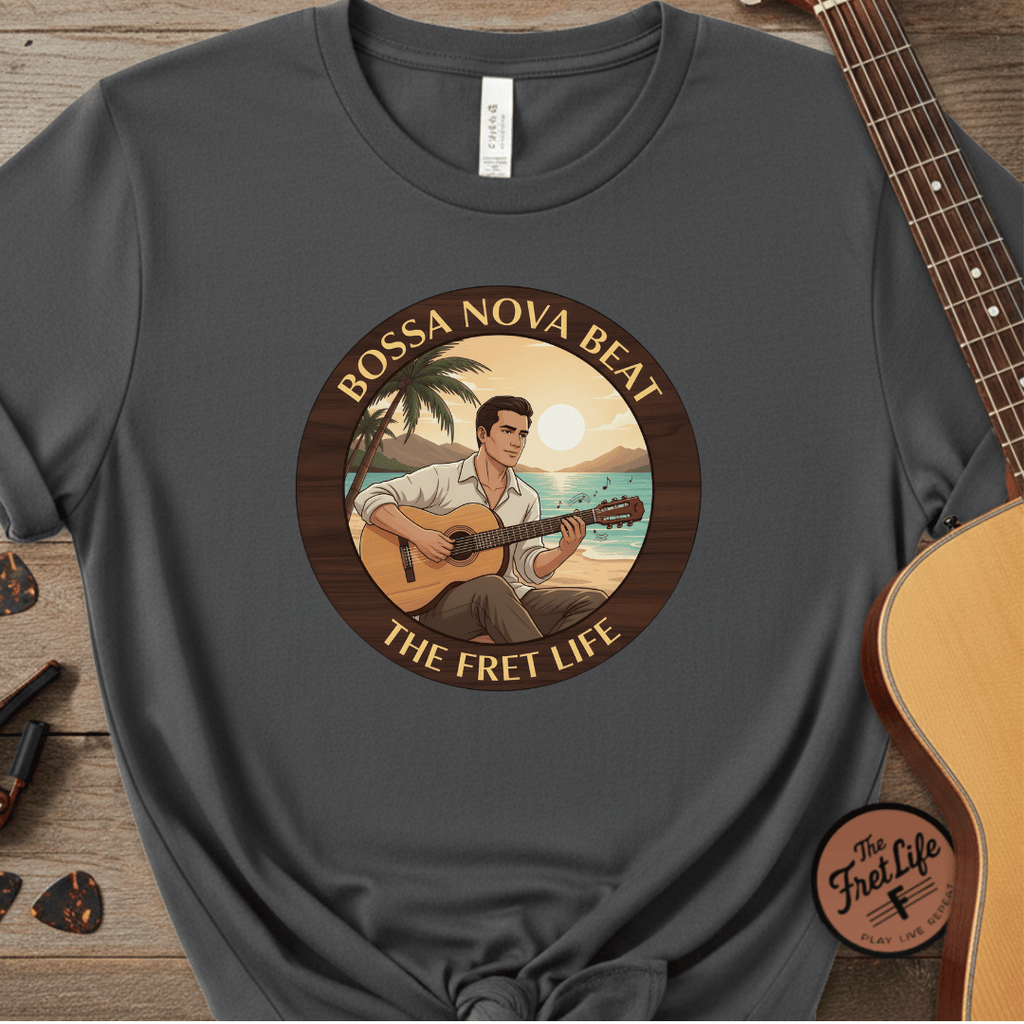 Printify T-Shirt Pepper / S Bossa Nova Beat - Sunshine Fret Life Tee