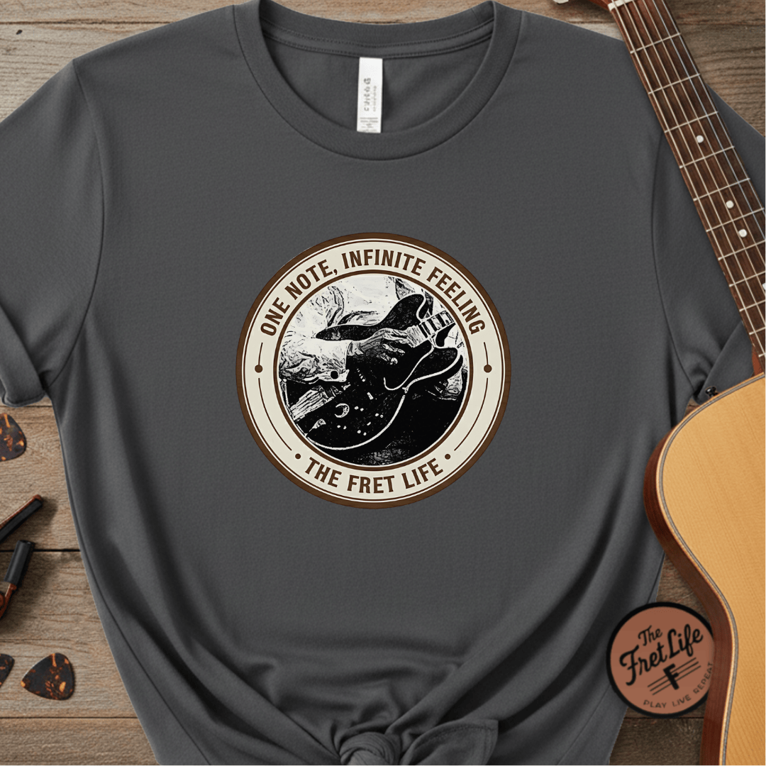 Printify T-Shirt Pepper / S Lucille Blues T-Shirt | BBK's ES-355 Guitar Fan Tee
