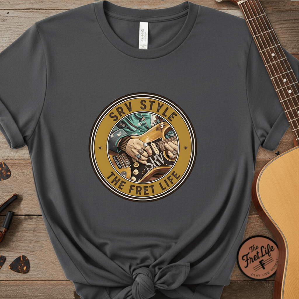 Printify T-Shirt Pepper / S SRV Style T-Shirt |Blues Guitar Fan Tee