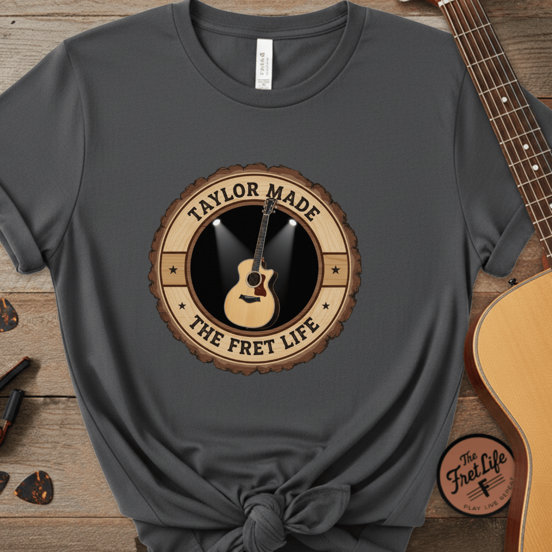 Printify T-Shirt Pepper / S Taylor Made Tee | Modern Acoustic Guitar Player Shirt