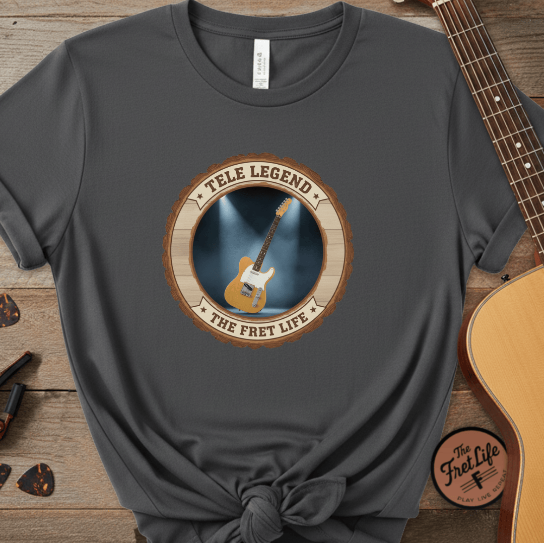 Printify T-Shirt Pepper / S Tele Legend Tee | Fender Telecaster Twang Electric Guitar Shirt