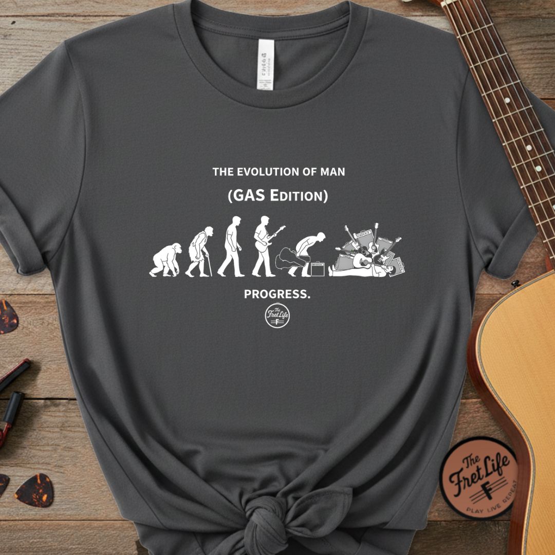 Printify T-Shirt Pepper / S The Evolution of Man: GAS Edition T-Shirt