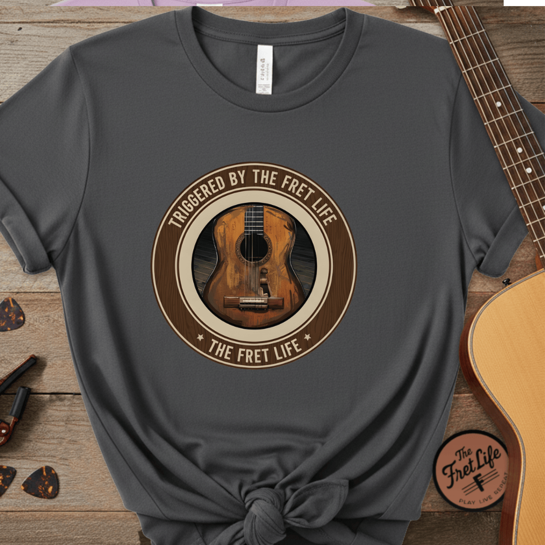 Printify T-Shirt Pepper / S Triggered By The Fret Life T-Shirt | Willie Apparel