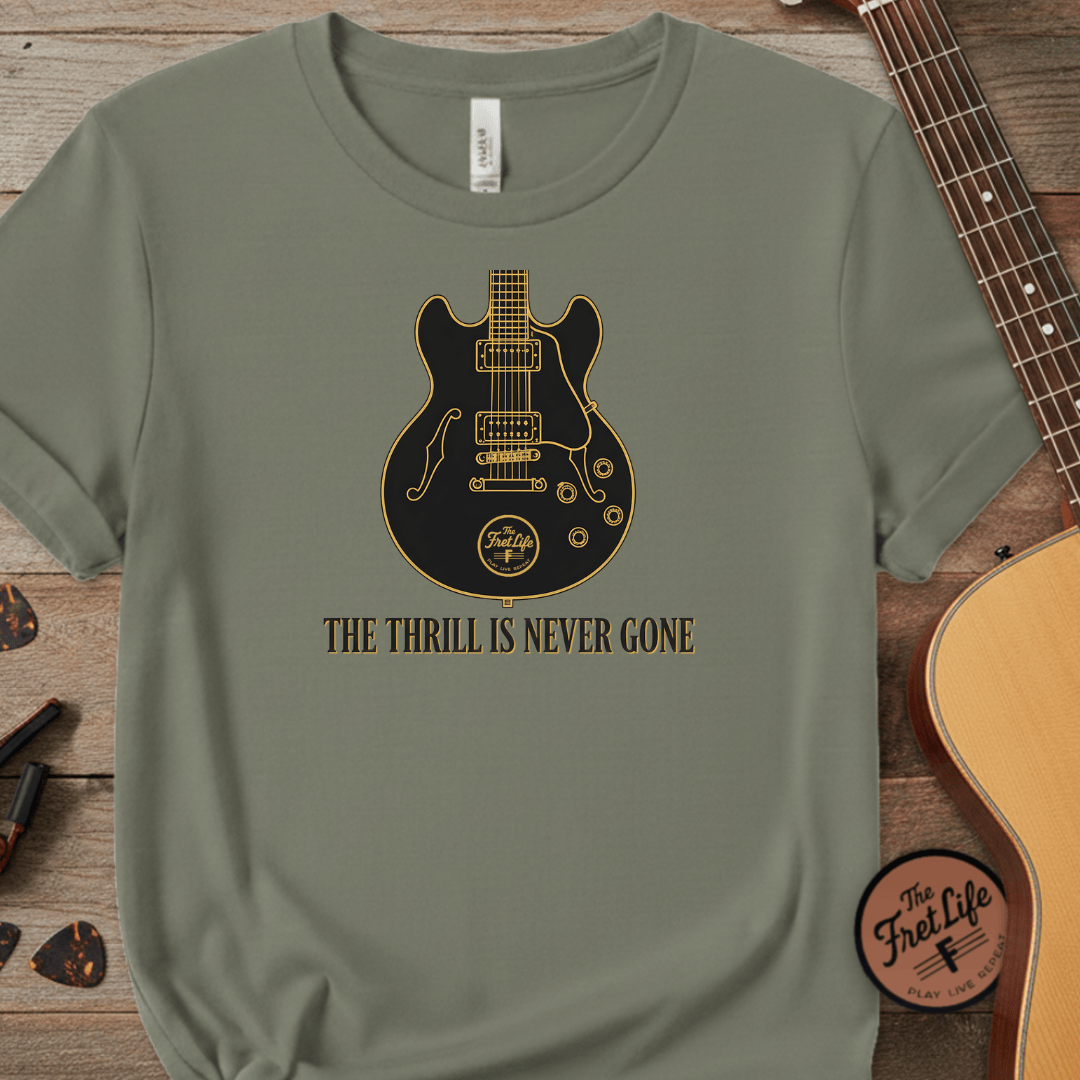 Printify T-Shirt Sage / S The Thrill Is Never Gone – A Tribute to the King of the Blues Tee