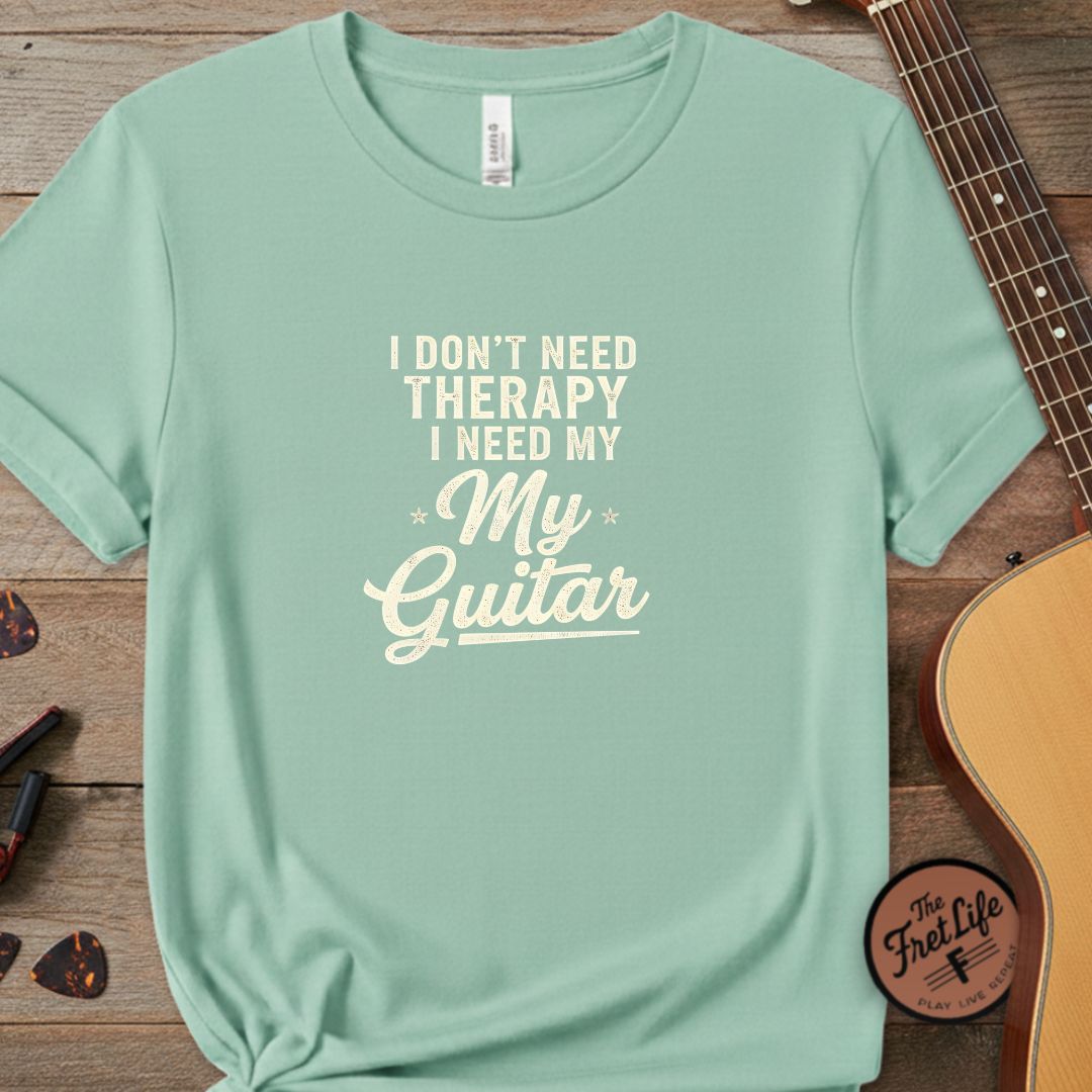 Printify T-Shirt Seafoam / S I Don't Need Therapy I Need My Guitar | Premium T-Shirt
