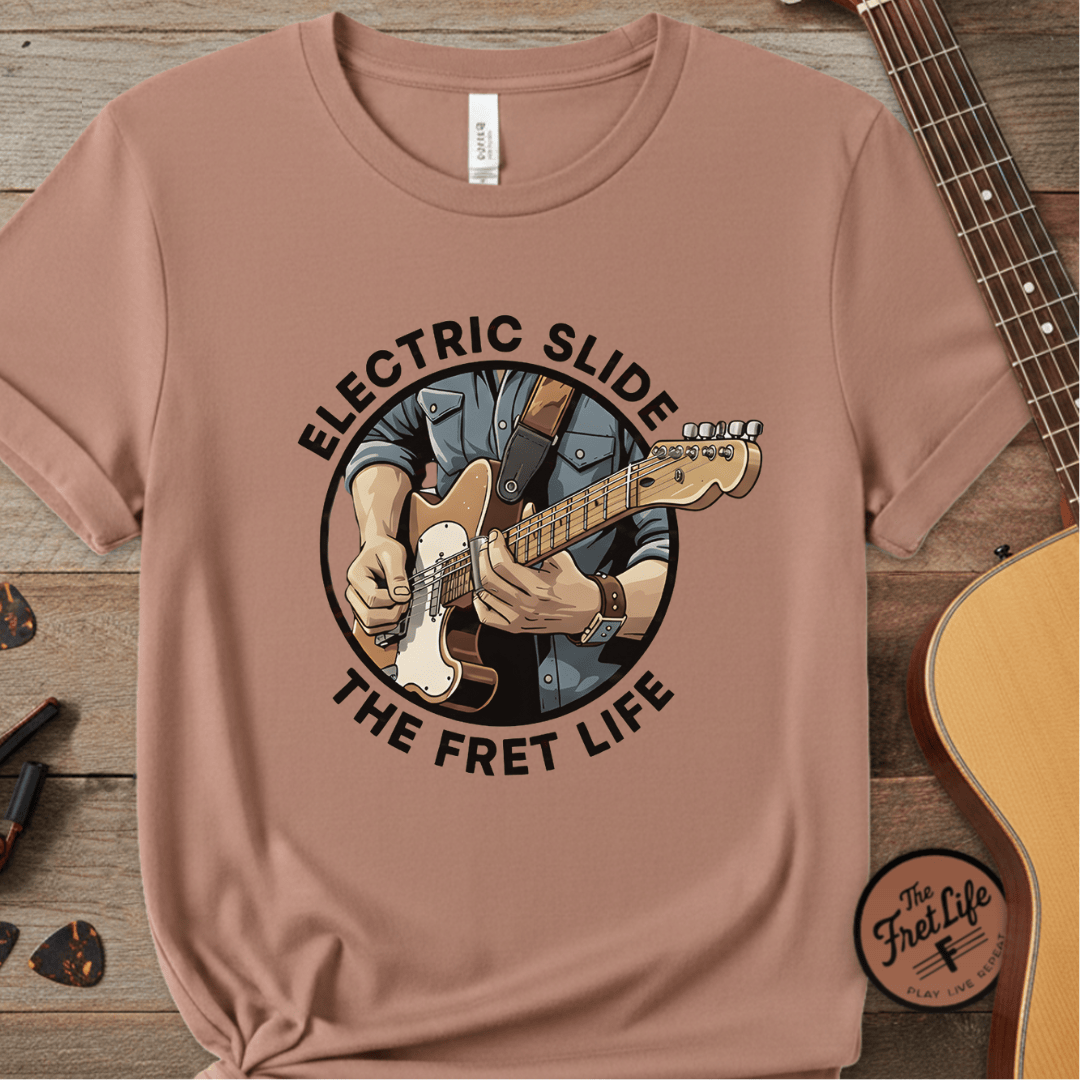 Printify T-Shirt Terracotta / S Electric Slide: The Soulful Glide Tee