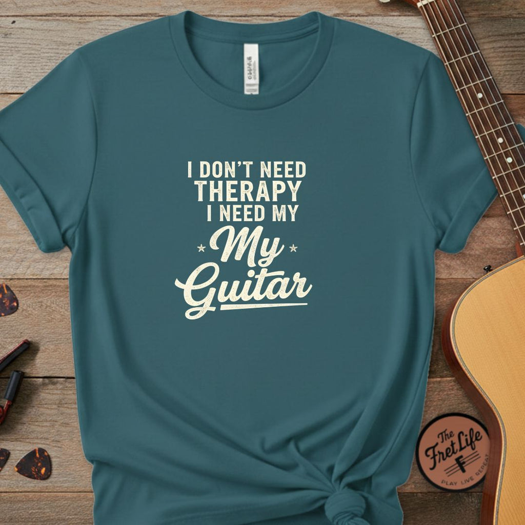 Printify T-Shirt Topaz Blue / 4XL I Don't Need Therapy I Need My Guitar | Premium T-Shirt