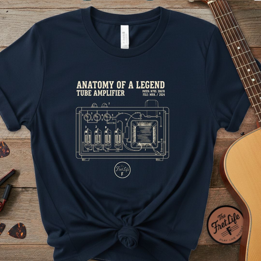Printify T-Shirt True Navy / S Anatomy of a Legend Tube Amp | Premium T-Shirt