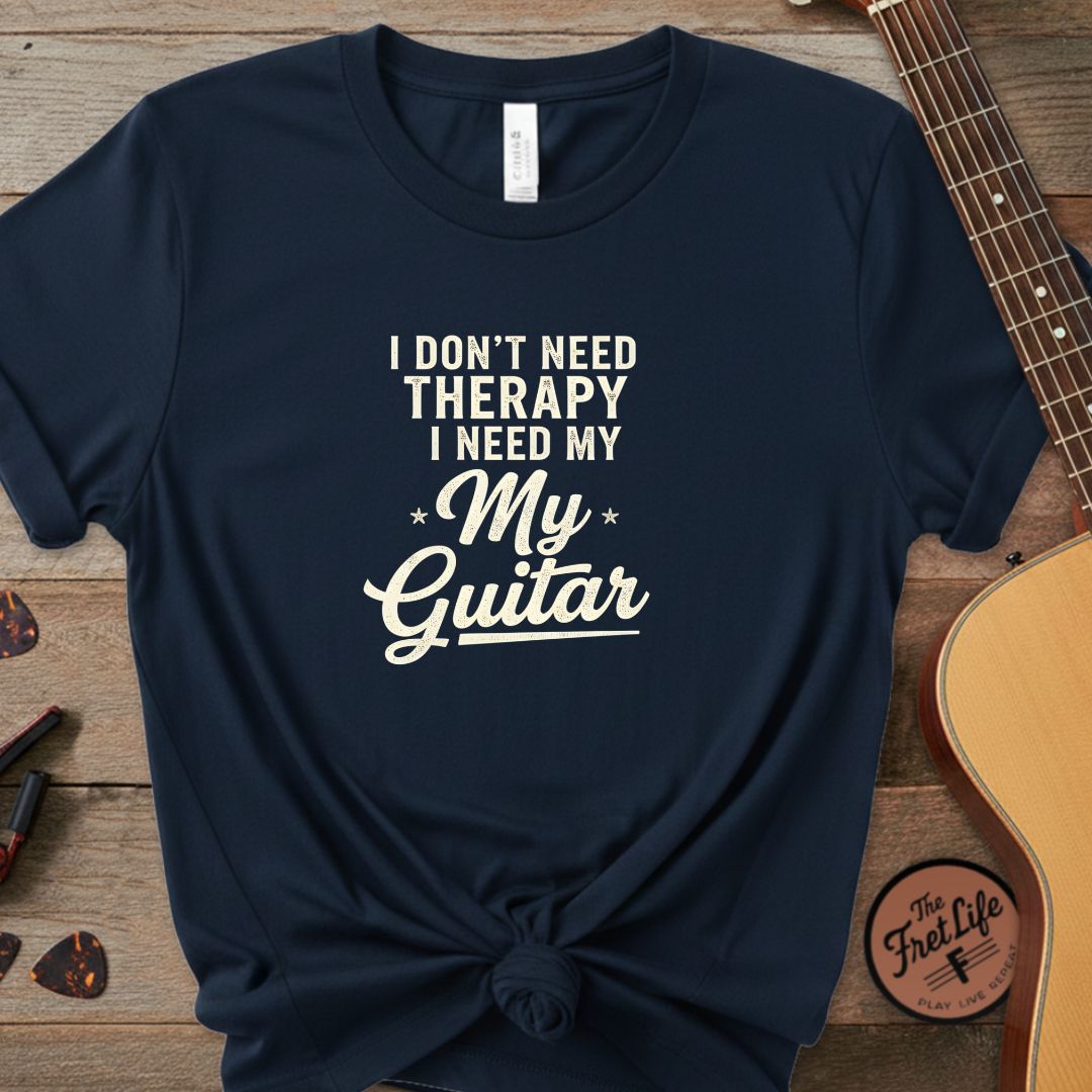Printify T-Shirt True Navy / S I Don't Need Therapy I Need My Guitar | Premium T-Shirt