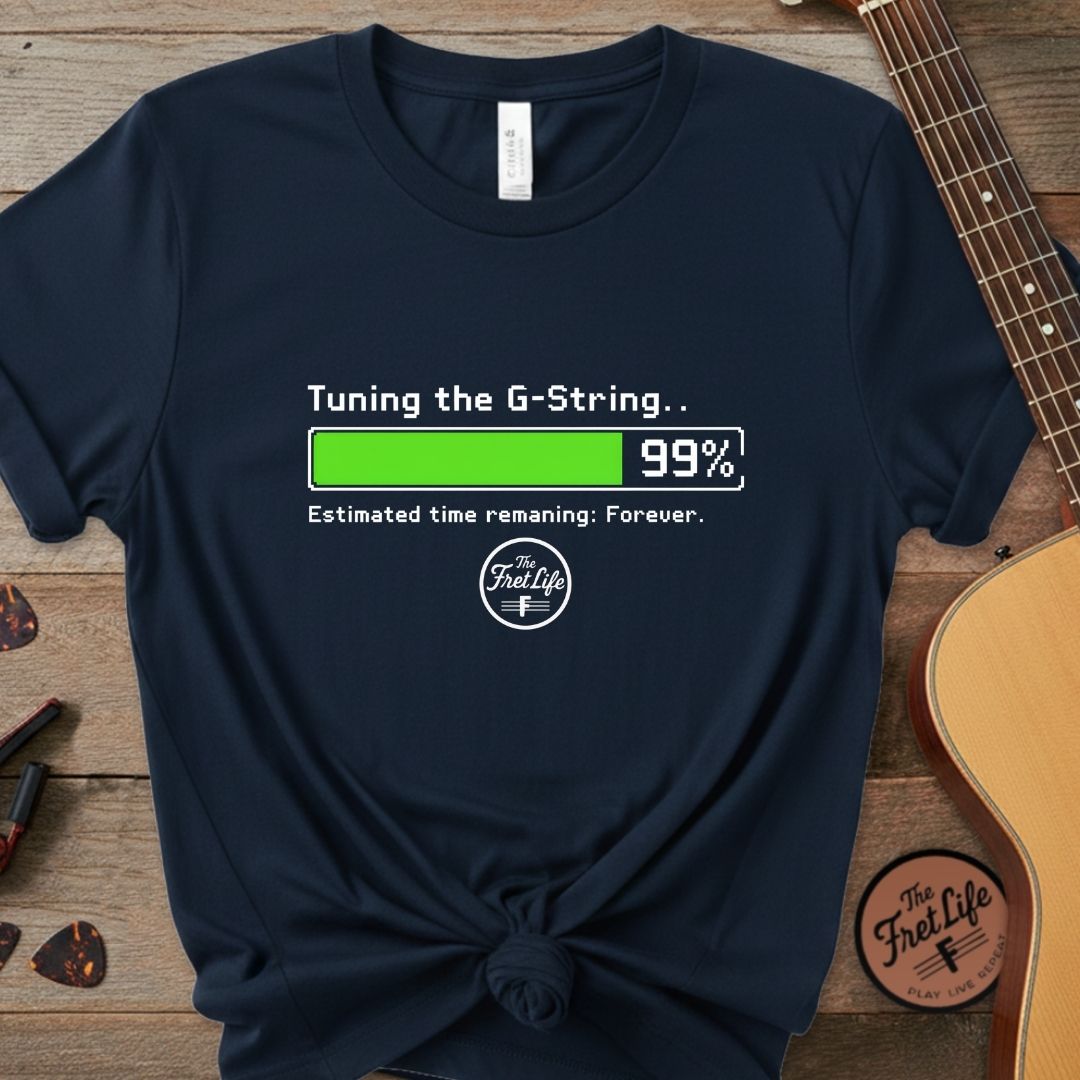 Printify T-Shirt True Navy / S Infinite Tuning: The G-String Struggle T-Shirt