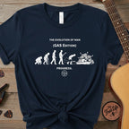 Printify T-Shirt True Navy / S The Evolution of Man: GAS Edition T-Shirt