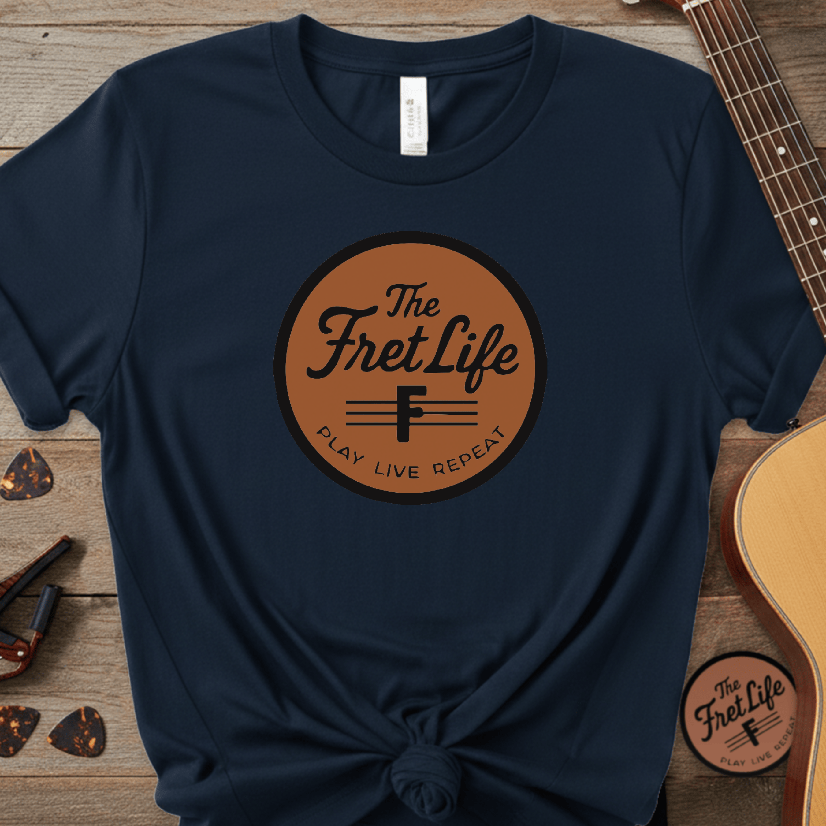 Printify T-Shirt True Navy / S The Fret Life Classic Tee